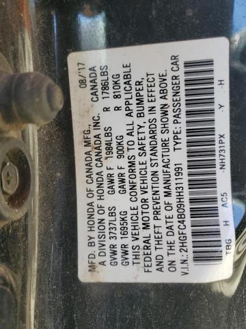 2017 HONDA CIVIC LX - 2HGFC4B09HH311991