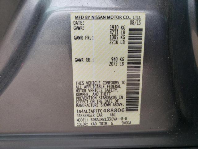 2015 NISSAN ALTIMA 2.5 - 1N4AL3AP7FC488806