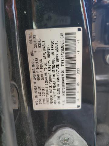 1HGCP26898A017176 2008 Honda Accord Exl