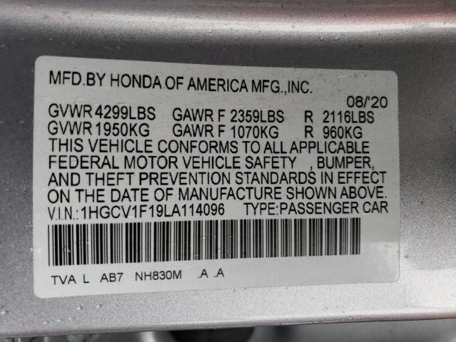 1HGCV1F19LA114096 | 2020 HONDA ACCORD LX