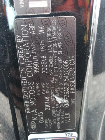 KNAFZ6A30F5420006 KIA FORTE SX