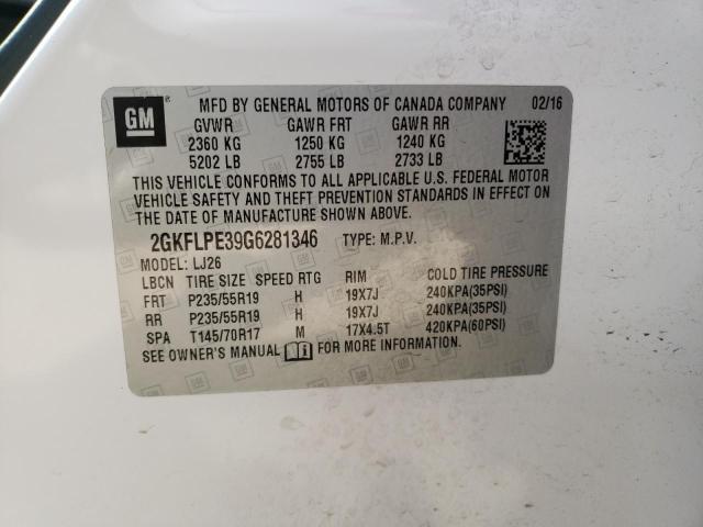 2GKFLPE39G6281346 GMC Terrain Slt