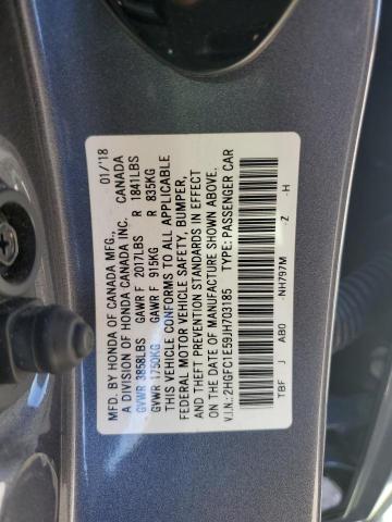 2018 HONDA CIVIC SI - 2HGFC1E59JH703185