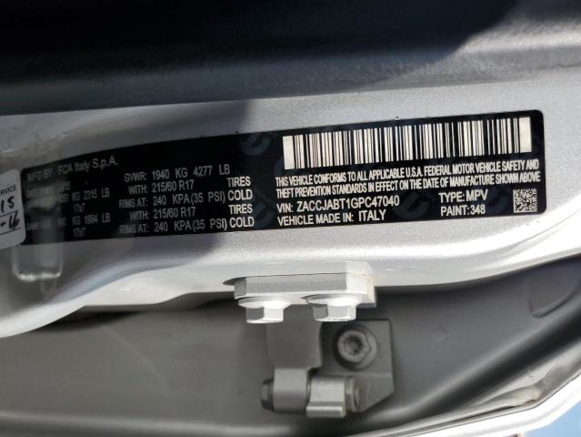 2016 JEEP RENEGADE L - ZACCJABT1GPC47040