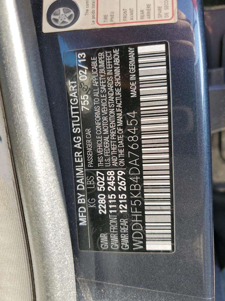 WDDHF5KB4DA768454 2013 Mercedes-Benz E 350