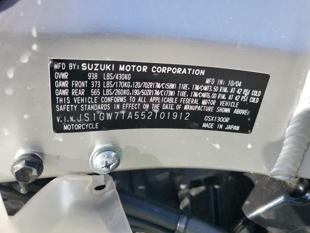 2005 SUZUKI GSX1300 RK JS1GW71A552101912