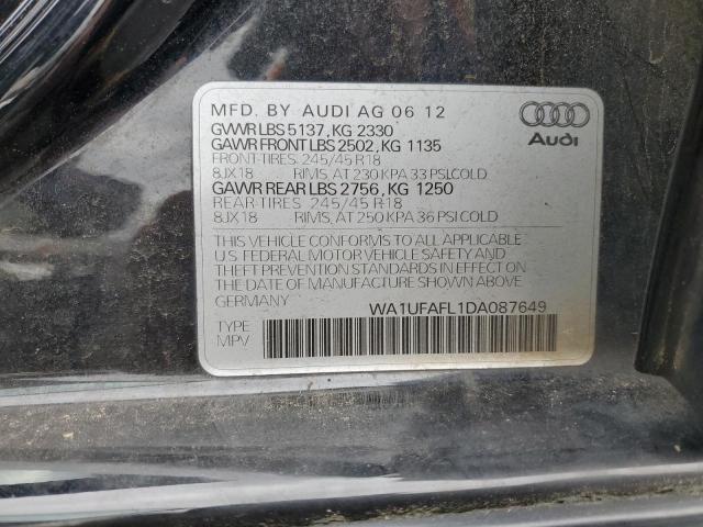 VIN WA1UFAFL1DA087649 2013 Audi A4, Premium Plus no.12