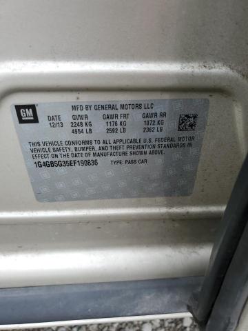 1G4GB5G35EF190836 Buick Lacrosse