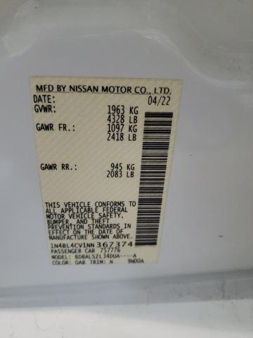 1N4BL4CV1NN367374 Nissan ALTIMA SR