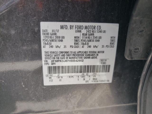 2FMPK3J87HBB42902 2017 FORD EDGE - Image 13