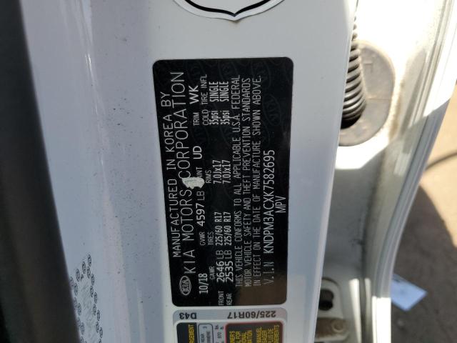 KNDPM3ACXK7582695 KIA Sportage Lx