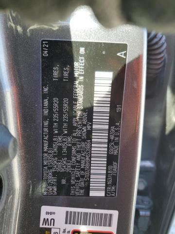 5TDDZRBH9MS539864 Toyota Highlander Limited