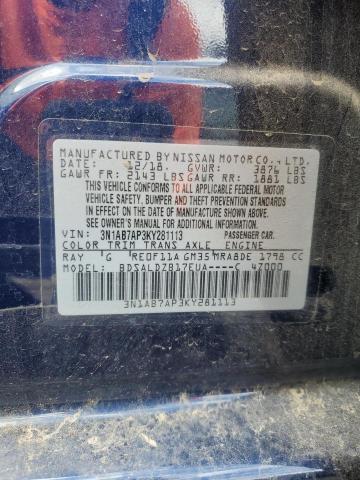 3N1AB7AP3KY281113 Nissan Sentra S 10