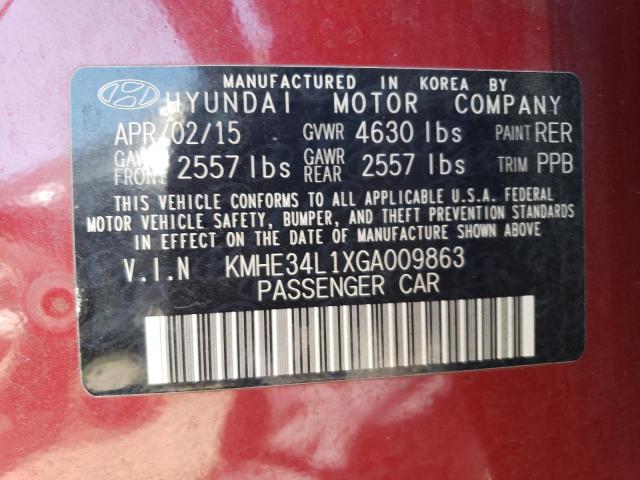 KMHE34L1XGA009863 Hyundai SONATA HYBRID