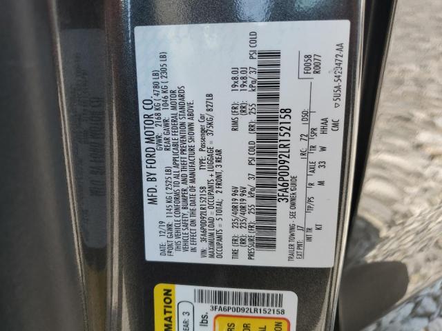 3FA6P0D92LR152158 Ford Fusion Titanium