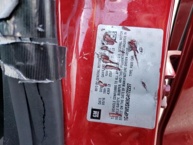 1G4PW5SK8G4172297 Buick Verano Sport Touring