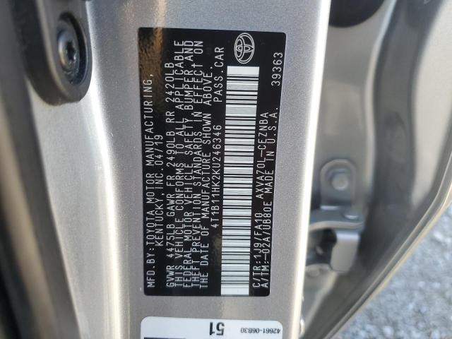 2019 TOYOTA CAMRY L - 4T1B11HK2KU246346