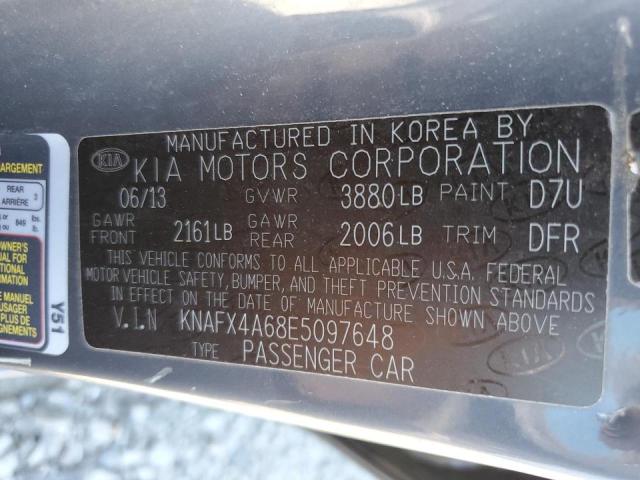 KNAFX4A68E5097648 | 2014 KIA forte lx