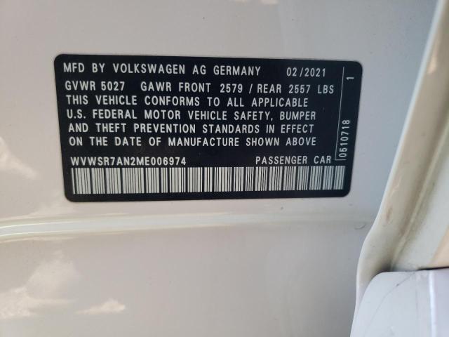 WVWSR7AN2ME006974 Volkswagen Arteon SEL 12