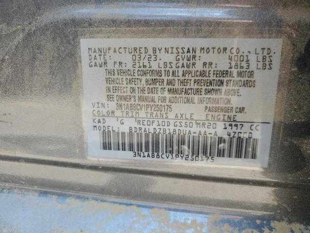3N1AB8CV1PY250175 Nissan SENTRA SV
