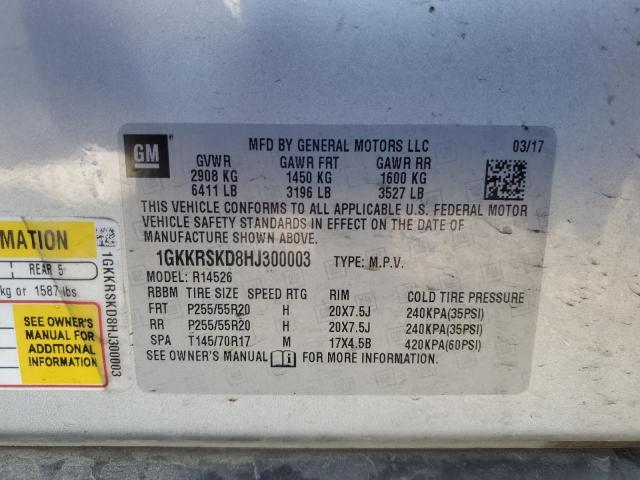 1GKKRSKD8HJ300003 GMC Acadia Limited Slt-2