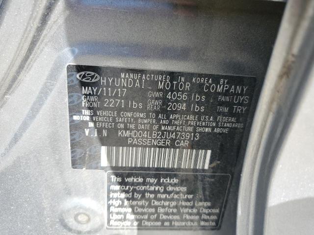 KMHD04LB2JU473913 Hyundai Elantra Sport
