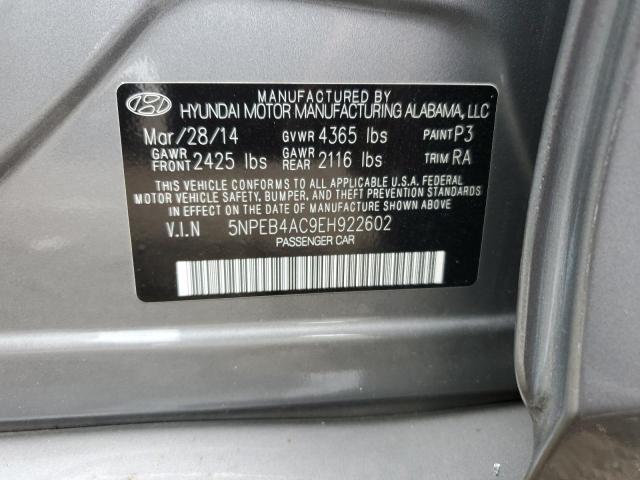 5NPEB4AC9EH922602 | 2014 HYUNDAI SONATA GLS