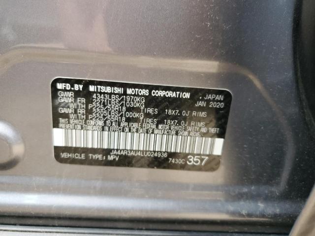 JA4AR3AU4LU024936 Mitsubishi Outlander Sport Es