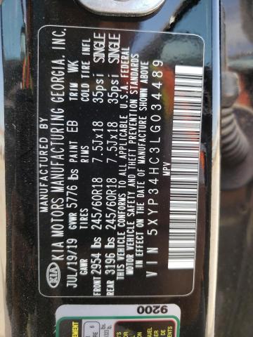 5XYP34HC3LG034489 KIA Telluride Ex