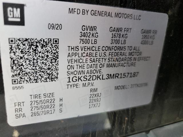 1GKS2DKL3MR157187 GMC YUKON DENALI