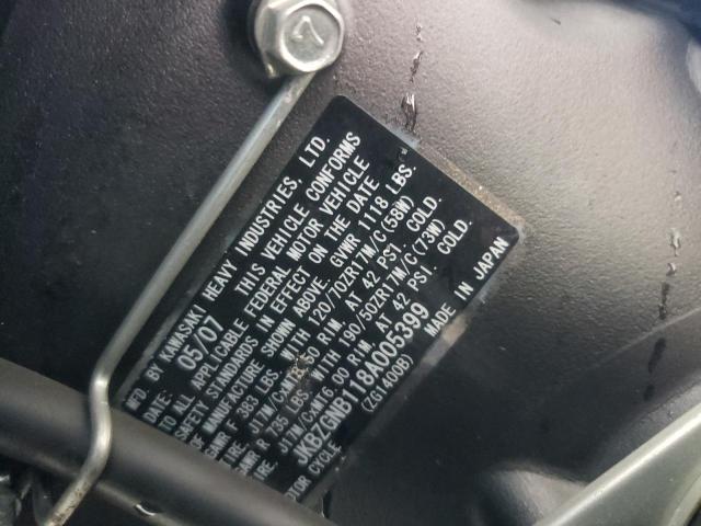 2008 KAWASAKI ZG1400 B - JKBZGNB118A005399