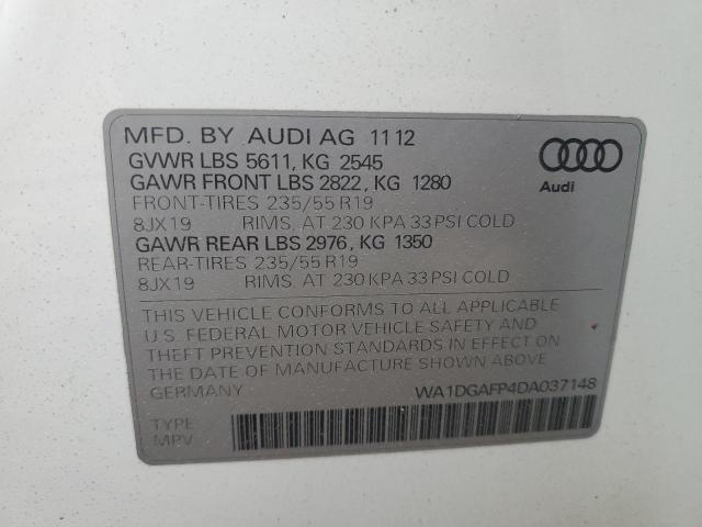 VIN WA1DGAFP4DA037148 2013 Audi Q5, Premium Plus no.13