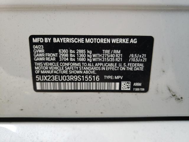 5UX23EU03R9S15516 BMW X5 Xdrive40i
