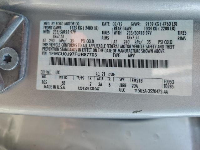 1FMCU0J97FUB87703 Ford Escape Titanium