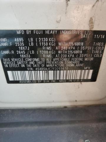 4S4BSAJC7F3255670 Subaru Outback 2.5i Limited