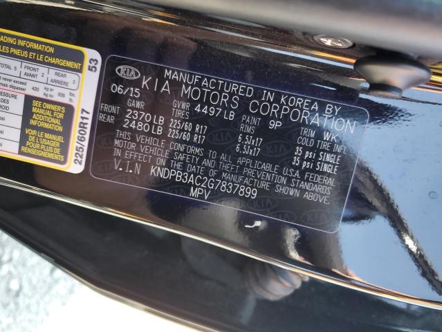KNDPB3AC2G7837899 KIA Sportage Lx