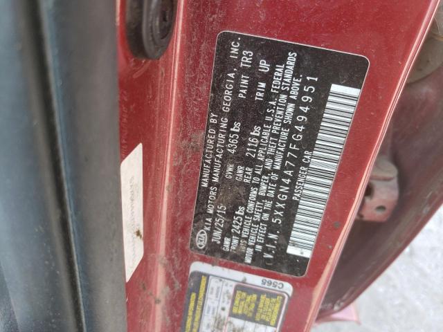 5XXGN4A77FG494951 KIA OPTIMA EX