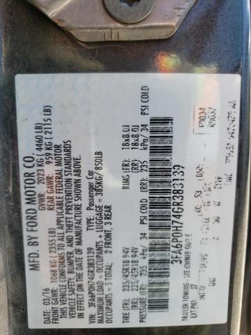 3FA6P0H74GR383139 Ford FUSION SE