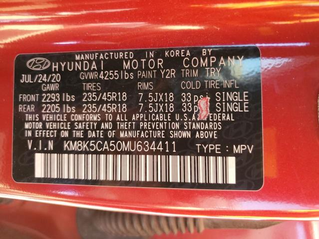 KM8K5CA50MU634411 Hyundai Kona Ultimate