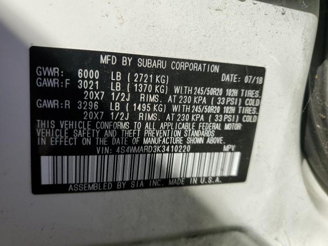 4S4WMARD3K3410220 Subaru Ascent Touring