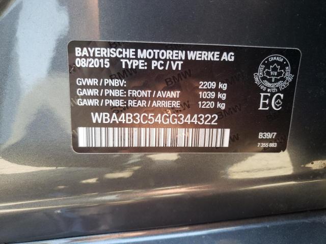 2016 BMW 435 XI GRA - WBA4B3C54GG344322