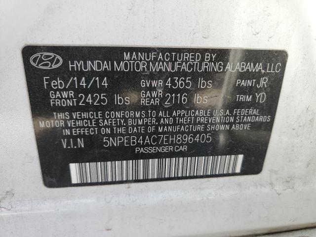 5NPEB4AC7EH896405 | 2014 Hyundai sonata gls