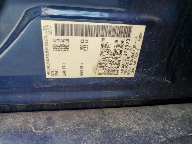 1N4AA6AP1JC372923 Nissan Maxima 3.5s