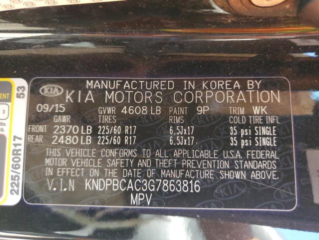 KNDPBCAC3G7863816 KIA Sportage Lx