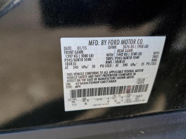 Ford EXPLORER XLT 2015 1FM5K7D90FGB73885 Image 13