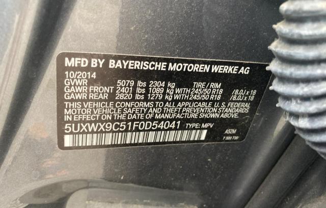 5UXWX9C51F0D54041 2015 BMW X3 - Image 10