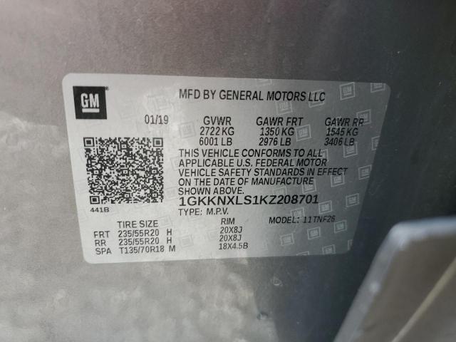 2019 GMC ACADIA 1GKKNXLS1KZ208701