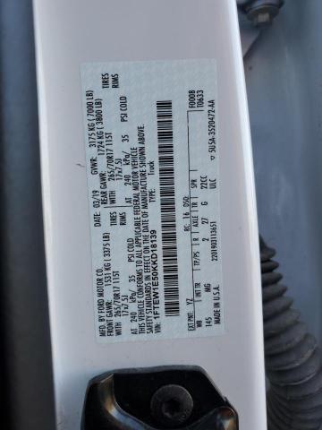 1FTEW1E50KKD18139 Ford F150 Supercrew