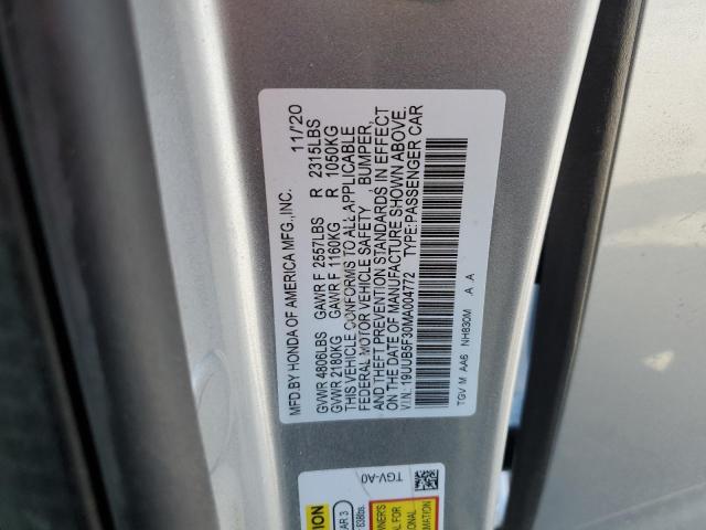 19UUB5F30MA004772 Acura TLX  12