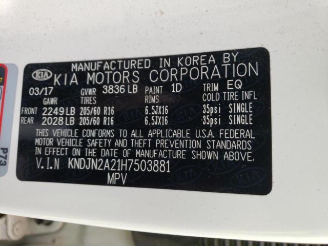 2017 KIA SOUL - KNDJN2A21H7503881